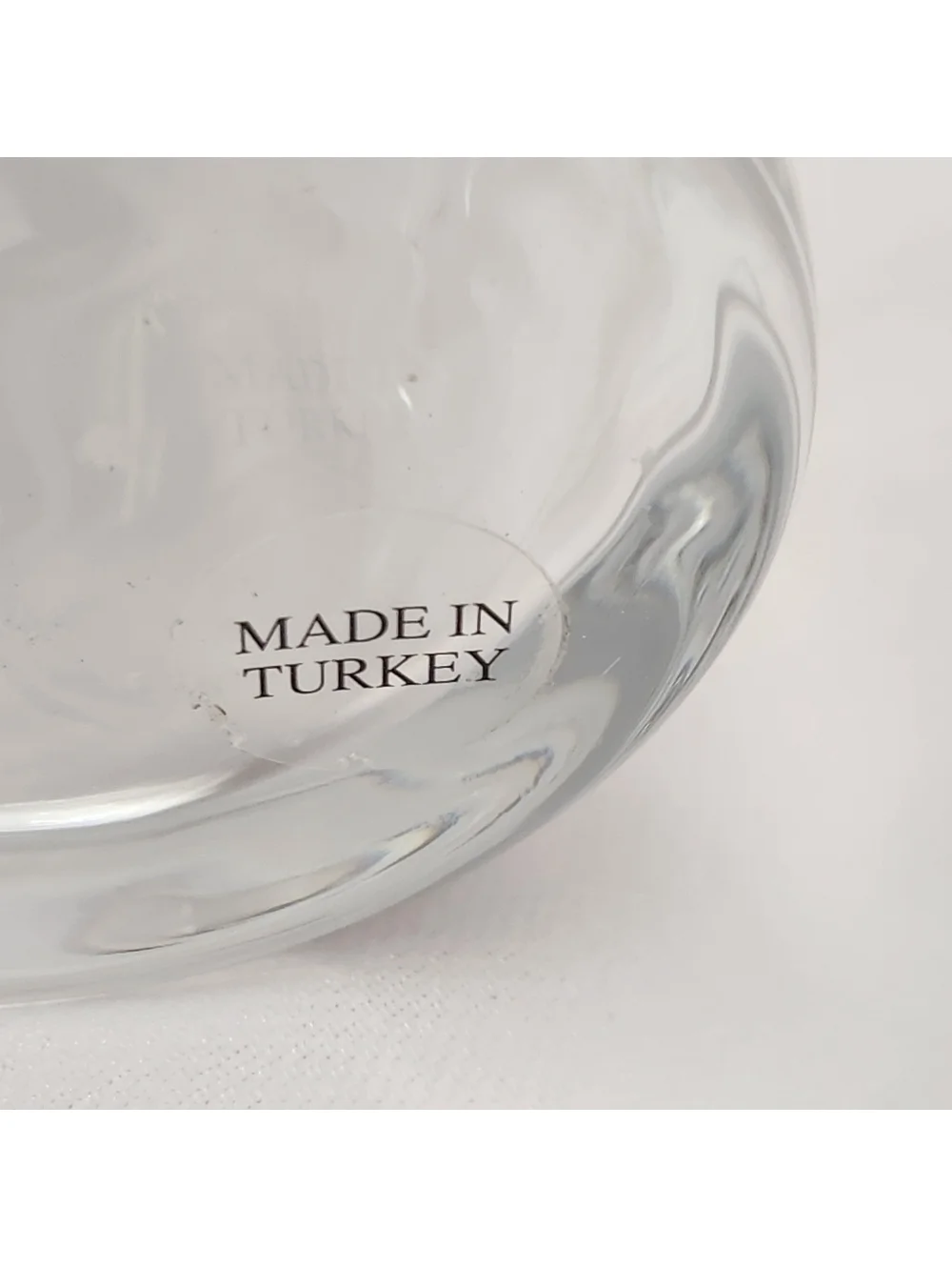 Crystal Whiskey Glasses/Set Of 4 Made In Turkey Etched 